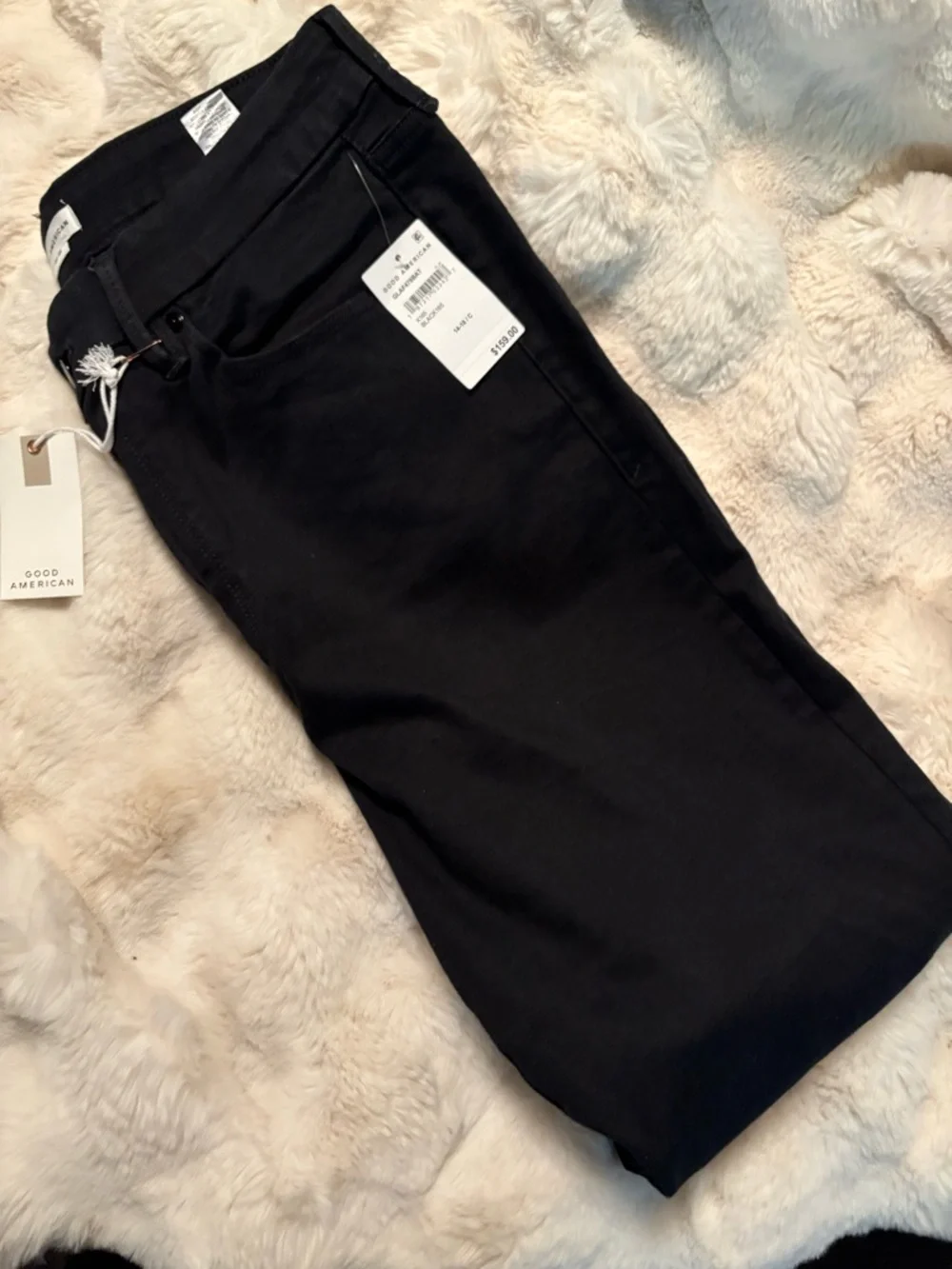 Good American Black Good Leg Jeans - Good Legs size 14-18